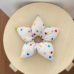 Cute Sweet Dot Lustrous Star Scrunchies for Girls Fashion Chic Trendy Playful Hair Ties for Women Ladies Hair Accessories