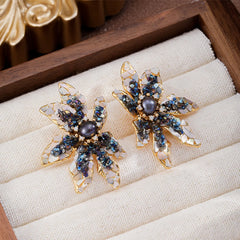 Fashion Freshwater Pearl S925 Silver 18K Gold Shell Stud Earrings for Girls Natural Stone Jewelry for Women Ladies Wholesale