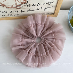 French Style Elegant Skirt-shaped Scrunchies for Girls Oversized Summer Fairy Style Hair Ties Adorable Women's Hair Accessories