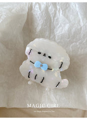 Brand New Cute Dog Shaped Hair Claw Clips for Girls Kids Acetate Bowknot Sweet Fashion Haarspange for Women Hair Accessories