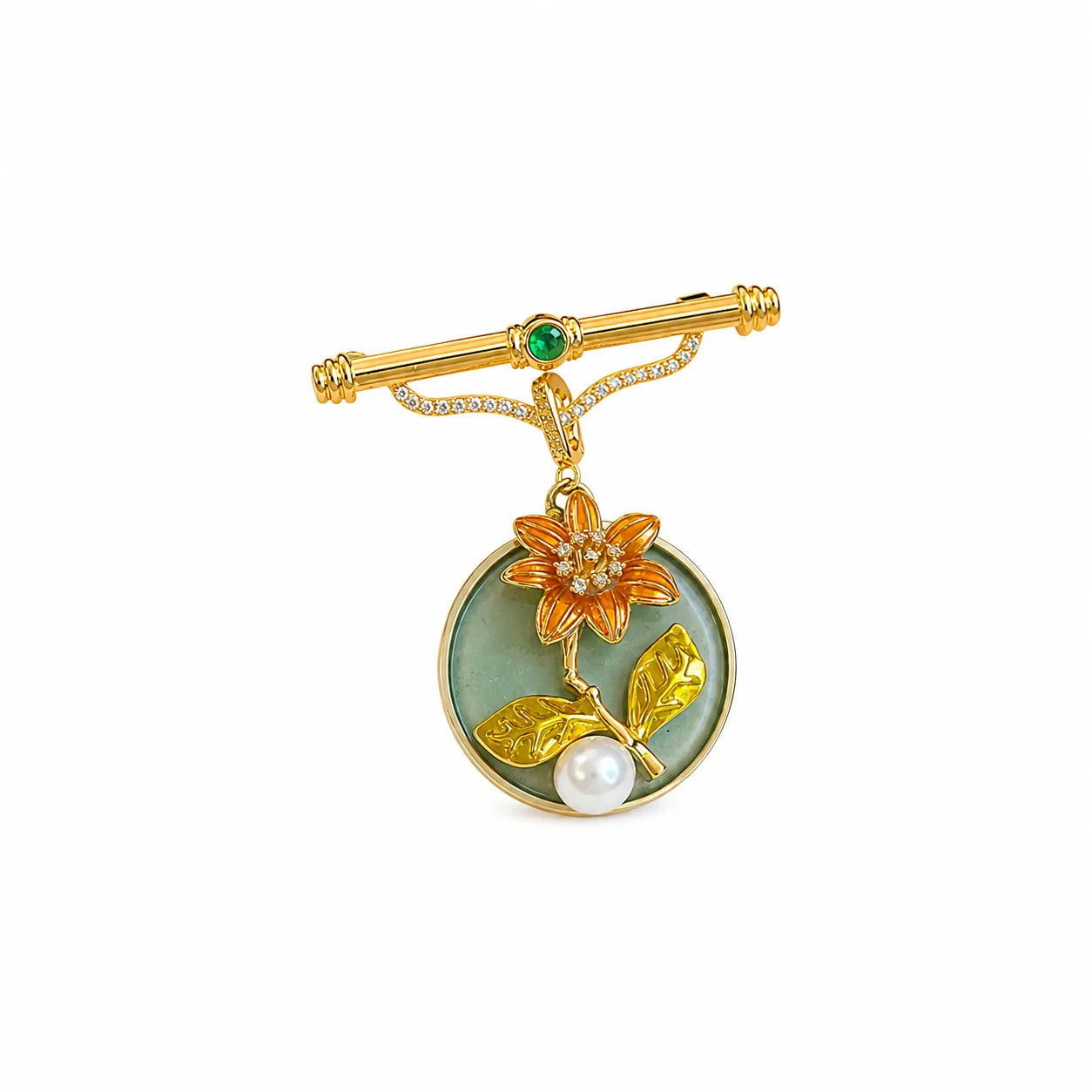 Fashion Trendy Baroque Pearl Hand-Painted Drip Glaze Pendent for Girls Vintage Jewelry for Women Ladies Wholesale China Factory