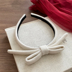 Classic Bowknot Headband for Women Girls Fashion Trendy Stylish Hair Accessories Solid Color Sweet Cute