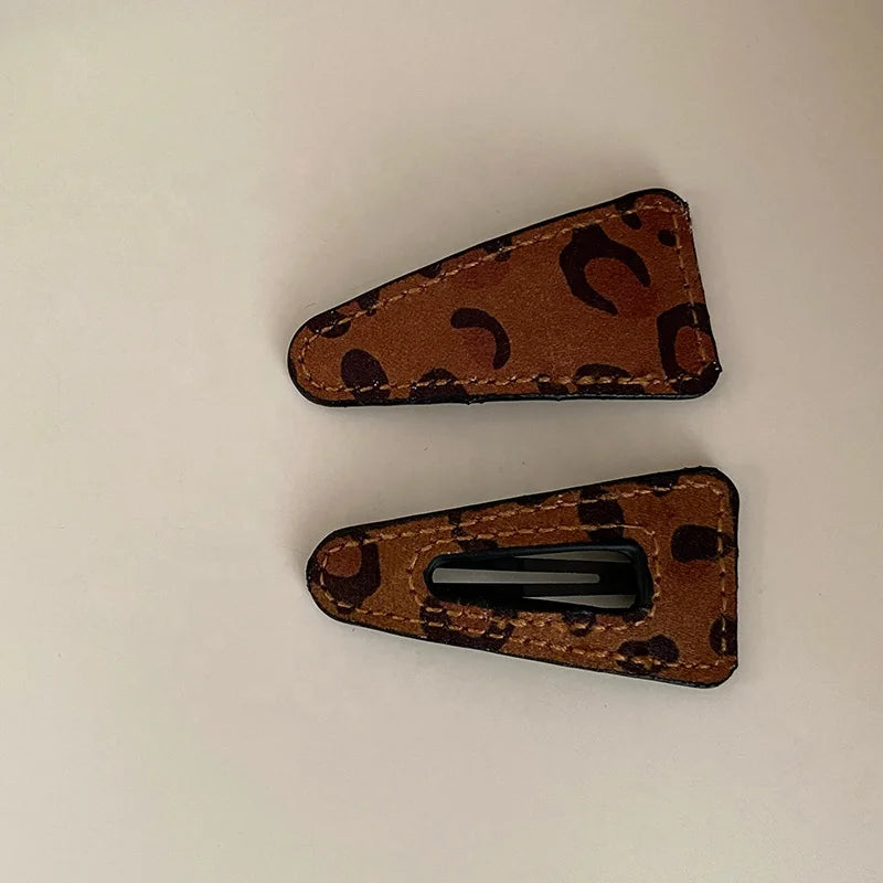 Fashion Classic Leopard Vintage Hair Clips for Baby Girls Elegant Snap Clips for Kids Children Hair Accessories Chinese Supplier