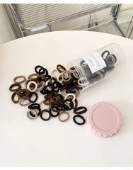 Simple Solid Color Mini Scrunchies for Baby Girls High Elastic Hair Ties for Kids Children Teens Hair Accessories in Stock