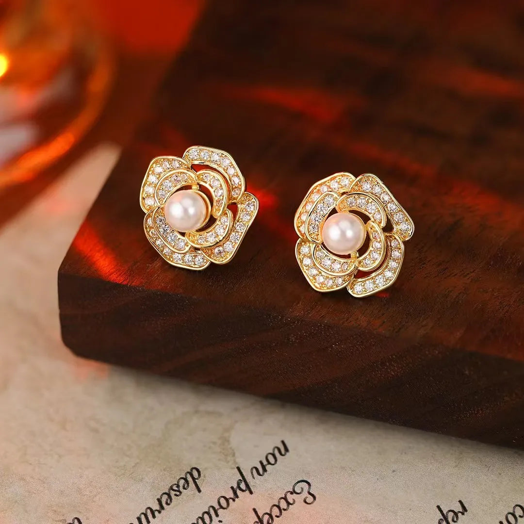 Women Imitation Pearl New Design Small Stud Earring Fashion Stylish Elegant Graceful Bulk Order Jewelry Accessories for Daily