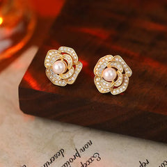 Women Imitation Pearl New Design Small Stud Earring Fashion Stylish Elegant Graceful Bulk Order Jewelry Accessories for Daily