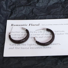 Fashion Simple Classic Minimalistic Hoop Earrings for Girls Sweet Glamorous Dainty Jewelry for Women Ladies Accessories Alphabet