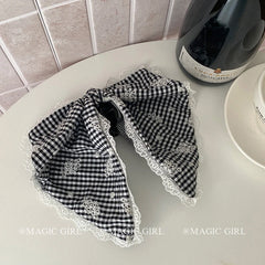 Elegany Simple Bowknot Dots Hair Claw Clips for Women Girls' Fashion Trendy Minimalistic Hair Accessories Elegant for Daily