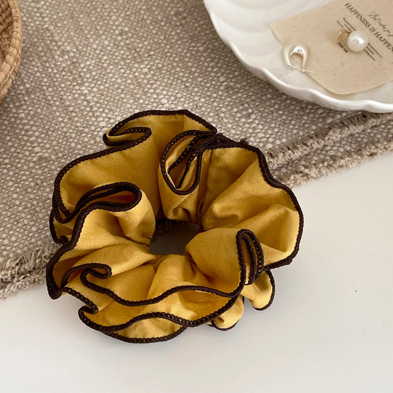 Fashion Sweet Cute Elegant Scrunchies for Baby Girls French Style Graceful Chic Hair Ties for Kids Children Hair Accessories