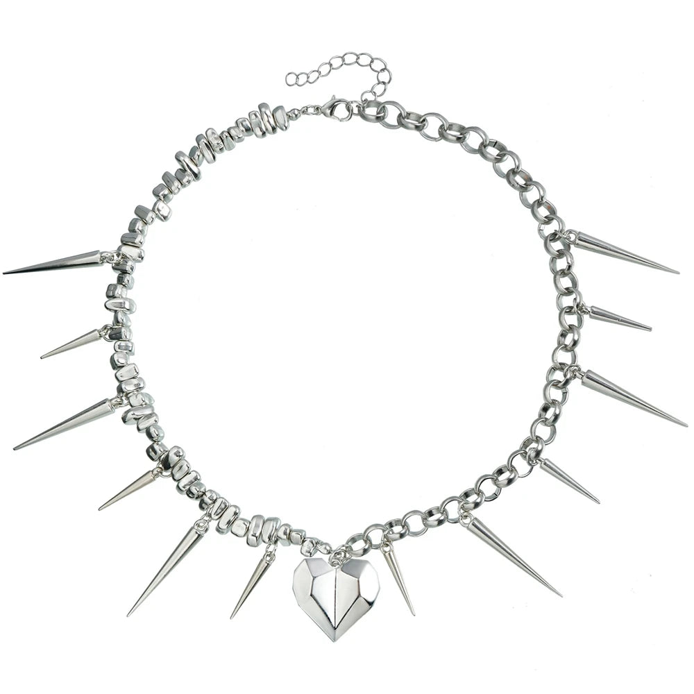 Sweet Spicy Punk Trendy Fashion Necklaces for Girls Glamorous Art Deco Charms Jewelry for Women Ladies Accessories Wholesale