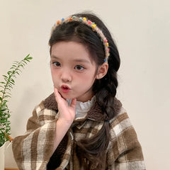 Trendy Winter Fashion Headband for Kids Sweet Elegant Hair Accessories Cute Stock for Baby Girls and Teens