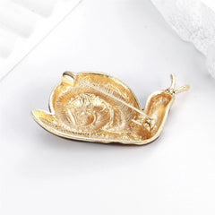 Fashionable Animals Snail Elegant Vintage Brooches for Girls Retro Luxury Pins Jewelry for Women Ladies Accessories Wholesale