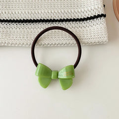 Brand New Simple Bowknot Solid Color Scunchies for Girls Fashion Sweet Hair Ties for Women Ladies Hair Accessories High Elastic
