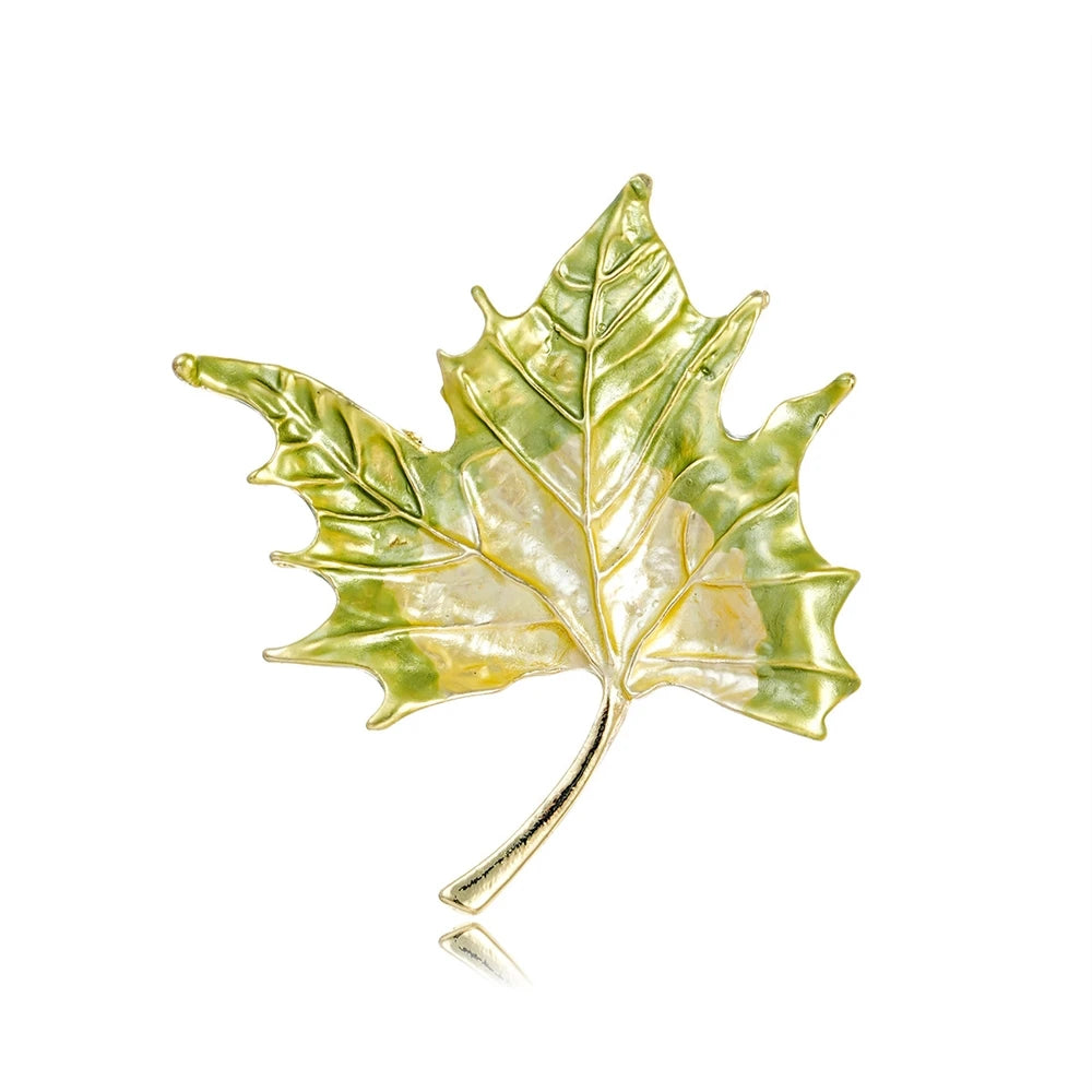 Fashionable Leafs Elegant Sweet Brooches for Girls Trendy Stylish Jewelry Pins for Women Ladies Accessories Chinese Supplier
