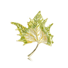 Fashionable Leafs Elegant Sweet Brooches for Girls Trendy Stylish Jewelry Pins for Women Ladies Accessories Chinese Supplier