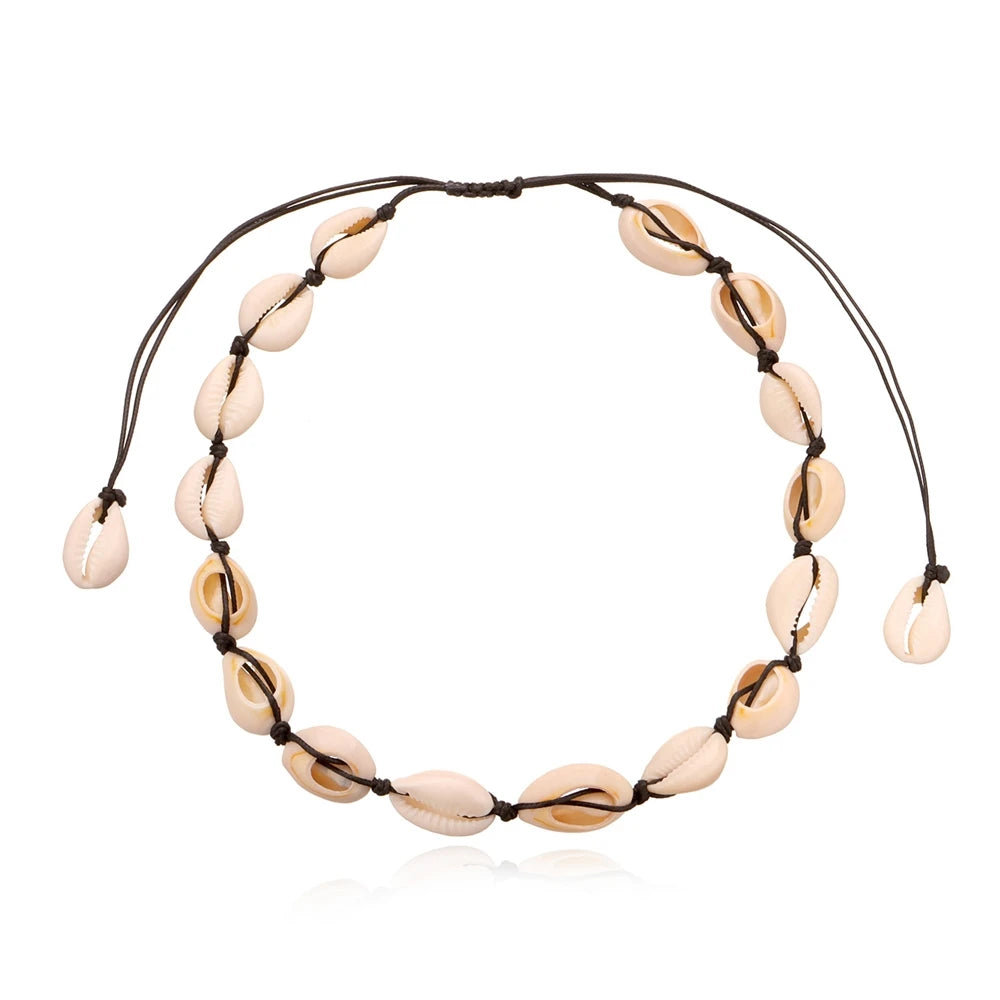 Fashion Special Shell Sweet Trendy Necklaces for Girls Choker Elegant Ocean Boho Jewelry for Women Ladies Accessories Wholesale