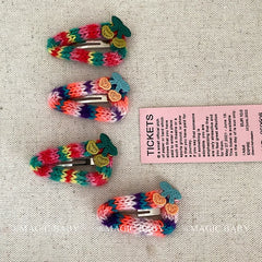 Fashion Cute Sweet Cherry Hair Clips for Baby Girls Elegant Kawaii Plush Snap Clips for Kids Children Hair Accessories in Stock