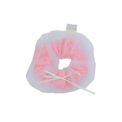 Girly Aesthetic Simple Solid Color Bowknot Large Scrunchies Fashion Sweet Elegant Ponytail Holder Hair Ties Accessories for Kids
