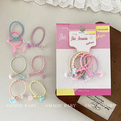 Kids Multicolor Minimalistic Durable Elastic Thick Thin Hair Scrunchies Fashion Classic Sweet in Stock Hair Ties Accessories