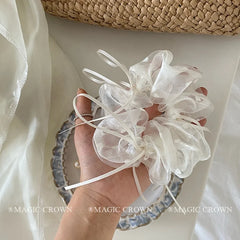 2025 Hot Sale Fashionable Elegant Hair Ties for Girls Creative Design Ribbon Hair Accessories Princess-style Women's Scrunchies