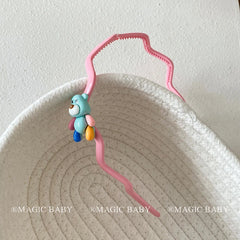 Girly Aesthetic Pink Solid Color Acrylic Slim Headbands 12cm Lightweight High Quality Fashion Cute Beauty Wholesale Stock