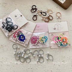 Simple Minimalistic Fashion Scrunchies for Baby Girls Cute Sweet High Elastic Hair Ties for Kids Children Hair Accessories Chic