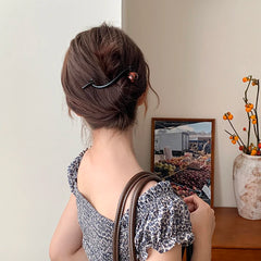 Elegant Vintage Bowknot Hair Clawclips for Women Ladies Girls Classic Solid Color Alligator Hair Accessories Custom Carton