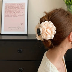 Fashion Solid Color Flower Hair Claw Clips for Girls Elegant Sweet Trendy Haarspange for Women Ladies Hair Accessories Stylish