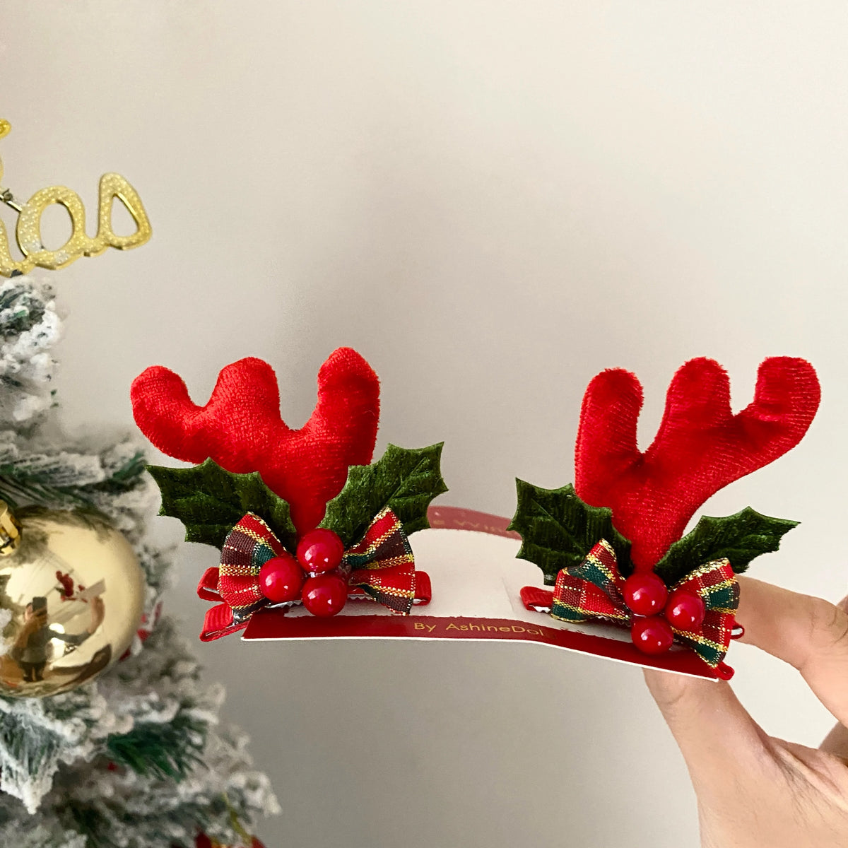 2025 Christmas Deer Classic Hair Clips for Baby Girls Cute Sweet Fashion Alligators for Kids Children Hair Accessories in Stock