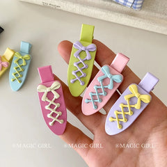 Sweet Cute Candy Color Hair Clips for Girls Bowknot Fashion Trendy Stylish Simple Haarspange for Women Ladies Hair Accessories