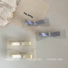 Solid Color Classic Bowknot Simple Hair Clips for Girls Elegant Sweet Cute Chic Alligators for Women Ladies Hair Accessories