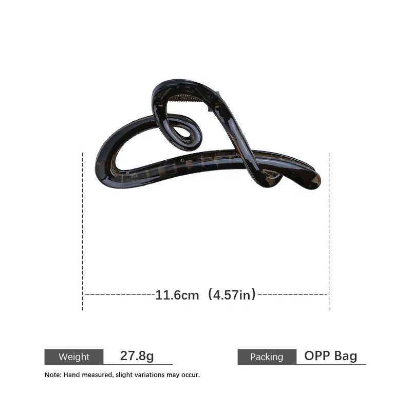 Female Minimalistic Heart New Design Hair Claws Chic Fashion Graceful Customized Bulk Order in Stock Hair Clips Accessories Use