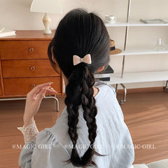 Sweet Simple High Elastic Acetate Bowknot Scrunchies for Girls Fashion Chic Trendy Hair Ties for Women Ladies Hair Accessories