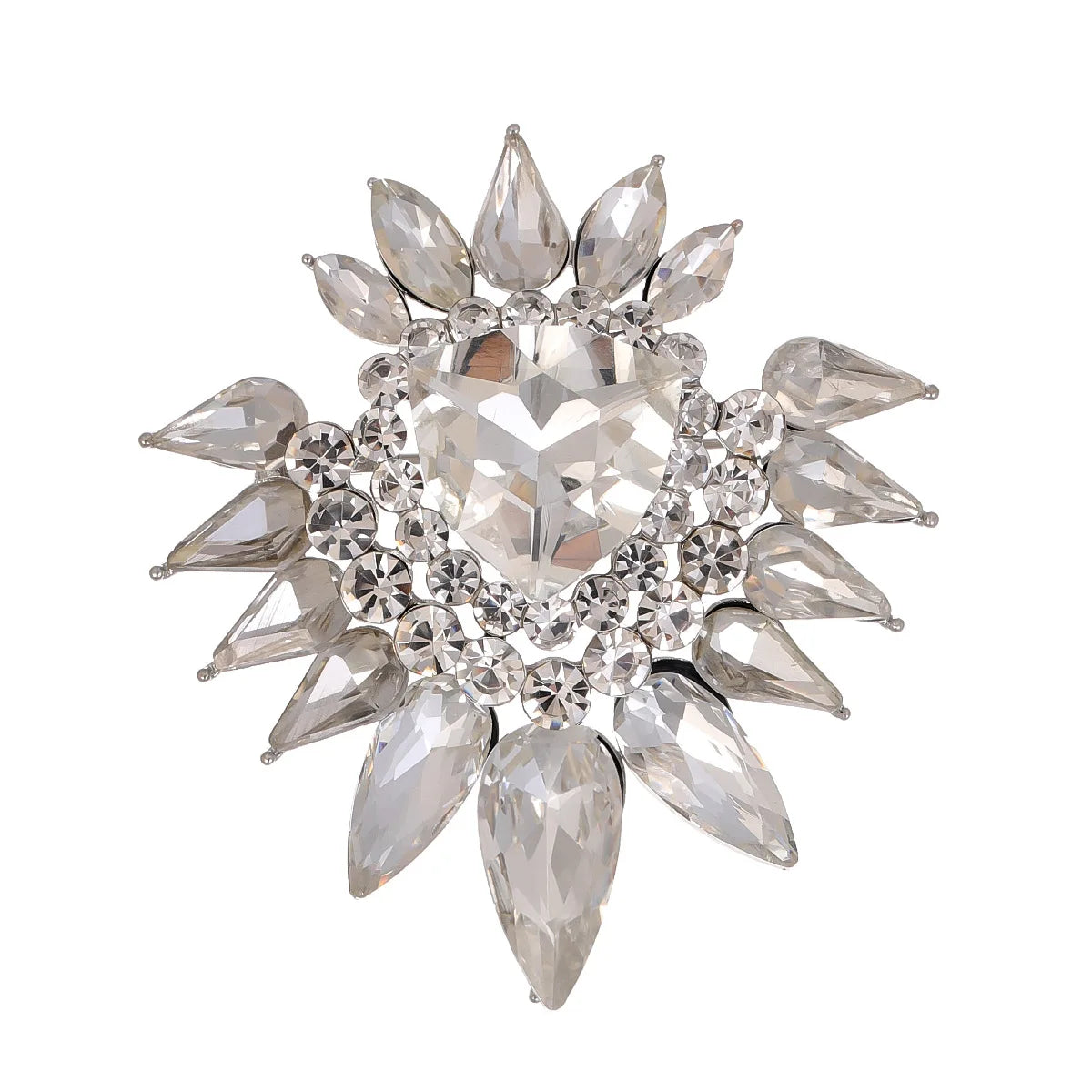 Fashion Glitter Rhinestone Sparking Brooches for Girls Sweet Elegant Charms Pins Jewelry for Women Ladies Accessories Hot Sale
