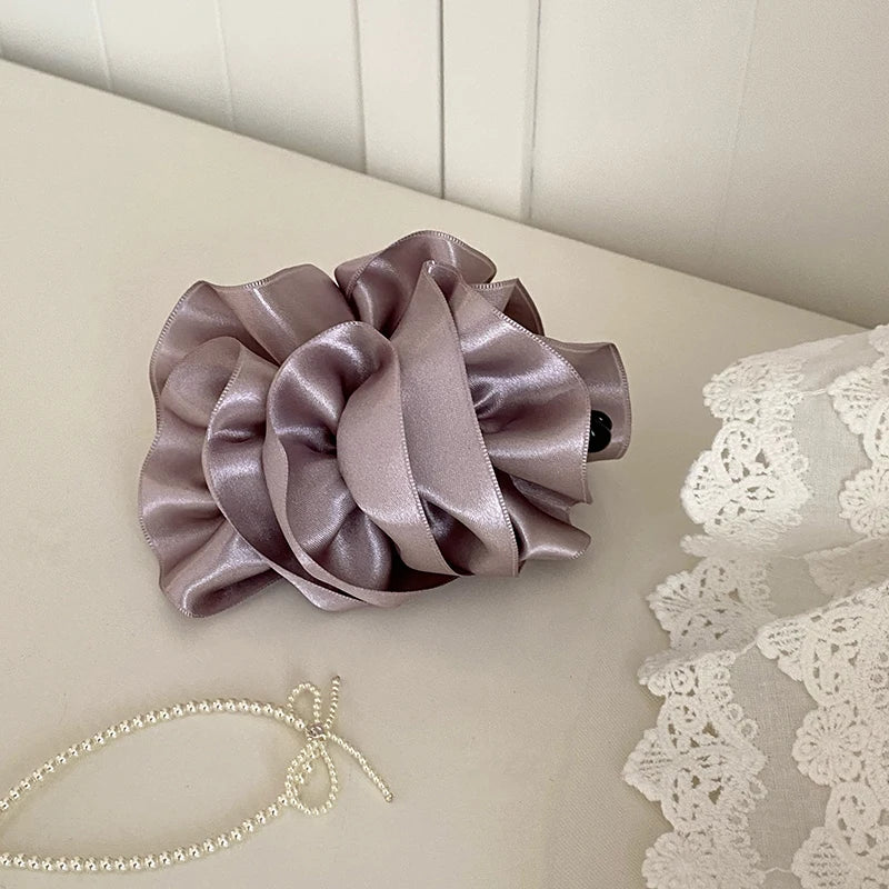 Sweet Dress Multi Layer Hair Clips for Girls Lustrous Elegant Luxury Cute Banana Clips for Women Ladies Hair Accessories Chic
