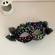 Black skull bow