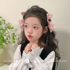 Girly Aesthetic Bowknot Alligator Hair Clips Medium Solid Color Fashion Sweet Children's Daily Use Wholesale Stock Made of Metal