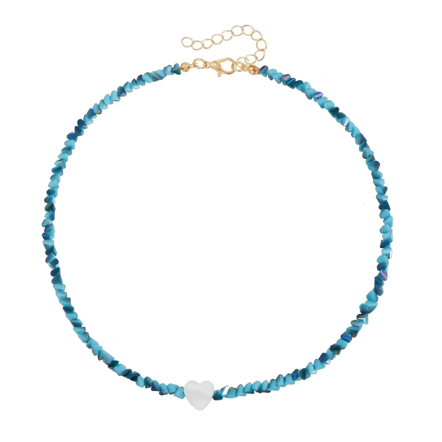 Fashionable Blue Drip-Glazed Dolphin Necklaces for Girls Sweet Elegant Beads Kawaii Jewelry for Women Ladies Accessories Chic