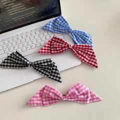 Sweet Cute Plaid Simple Hair Clips for Girls Elegant Trendy Stylish Haarspange for Women Ladies Barrettes Hair Accessories