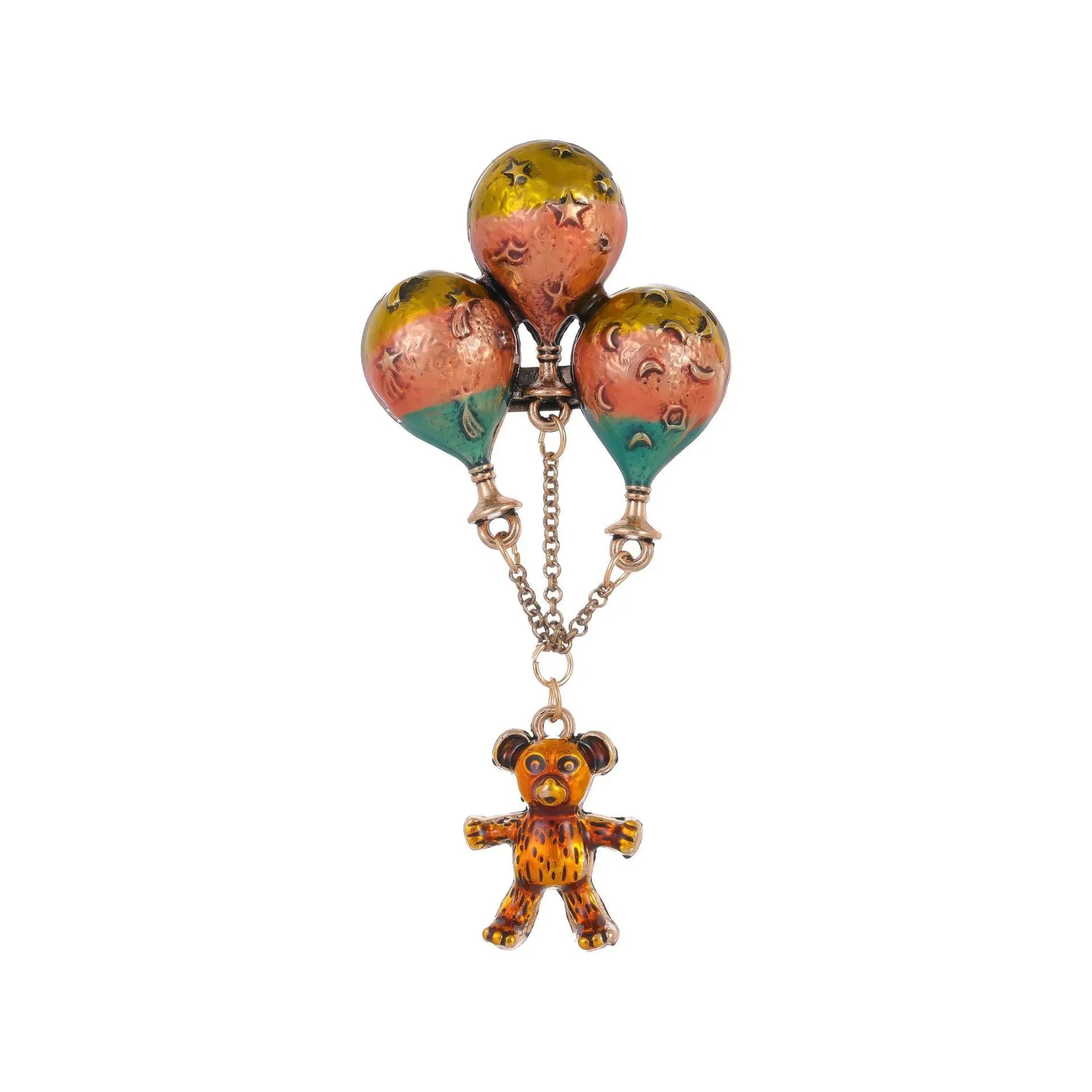 Fashion Bear Drop Sweet Animals Stylish Brooches for Girls Trendy Cute Glamorous Pins Jewelry for Women Ladies Accessories