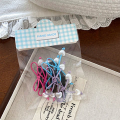 Classic Bowknot Heart Shaped Fabric Hair Clips for Baby Girls Cute Sweet Alligators Hair Accessories for Party Occasions