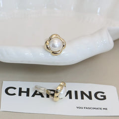 Ladies Hot Sale Flower Shape Mini Clip-on Earring Fashion Elegant Charms Luxurious Bulk Order Jewelry Accessories for Causal