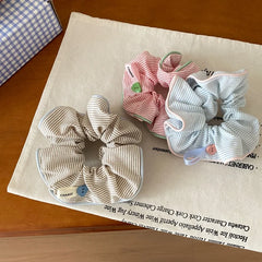 Hot Sale Candle Color Plaid Medium Hair Ties Headbands Sweet Trendy Wholesale in Stock Hairbands Accessories Set for Women Kids