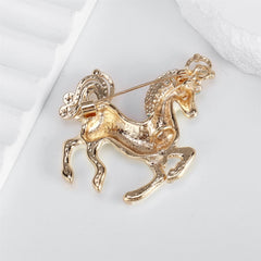 Fashion Animals Horse Sweet Cute Brooches for Girls Stylish Glamorous Pins Jewelry for Women Ladies Accessories Wholesale Chic