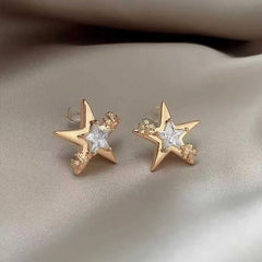 Ladies Star Irregular Shape Small Mini Stud Earring Fashion Elegant Simple High Quality Bulk Jewelry Accessories for Office Use
