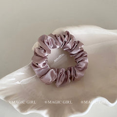 2025 Hot Sale Solid Color Fabric High Elastic Scrunchies Fashion Elegant Classic in Stock Hair Ties Accessories for Women Daily