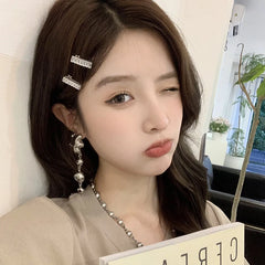 Hot Sale Mini Short Small Rhinestone Silver Alligator Glitter Fashion Minimalistic in Stock Hair Claw Clips Accessory for Women