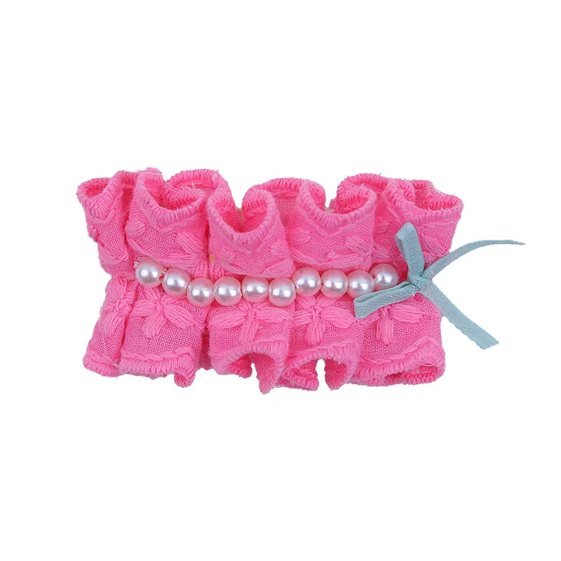Fashion Cute Bowknot Imitation Pearl Hair Clips for Baby Girls Trendy Stylish Snap Clips for Kids Children Hair Accessories
