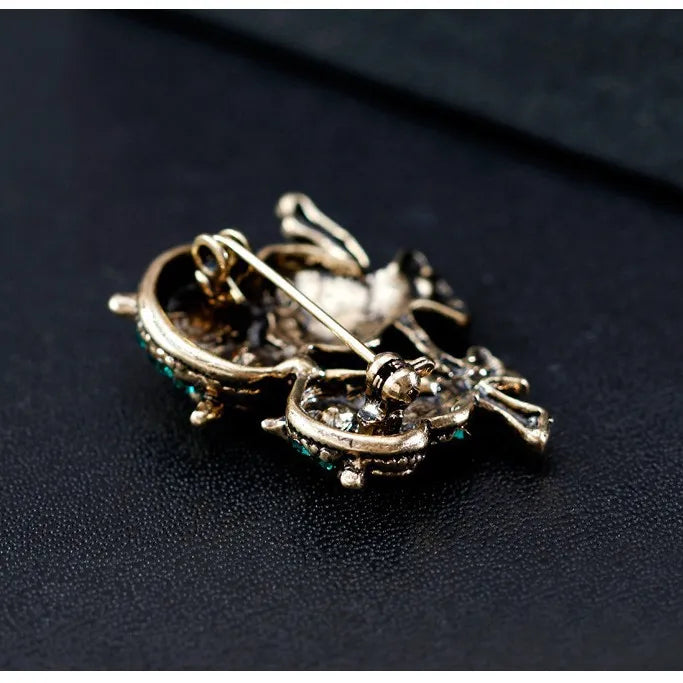 Fashion Bird Animals Rhinestone Glitter Sparking Brooches for Girls Owl Pins Jewelry for Women Ladies Accessories Wholesale