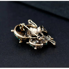 Fashion Bird Animals Rhinestone Glitter Sparking Brooches for Girls Owl Pins Jewelry for Women Ladies Accessories Wholesale